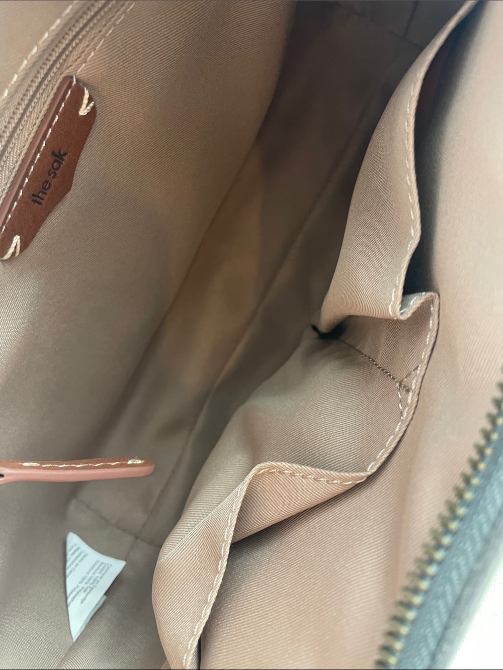 NWT the sak Gray Leather Shoulder Bag - Picture 9 of 12